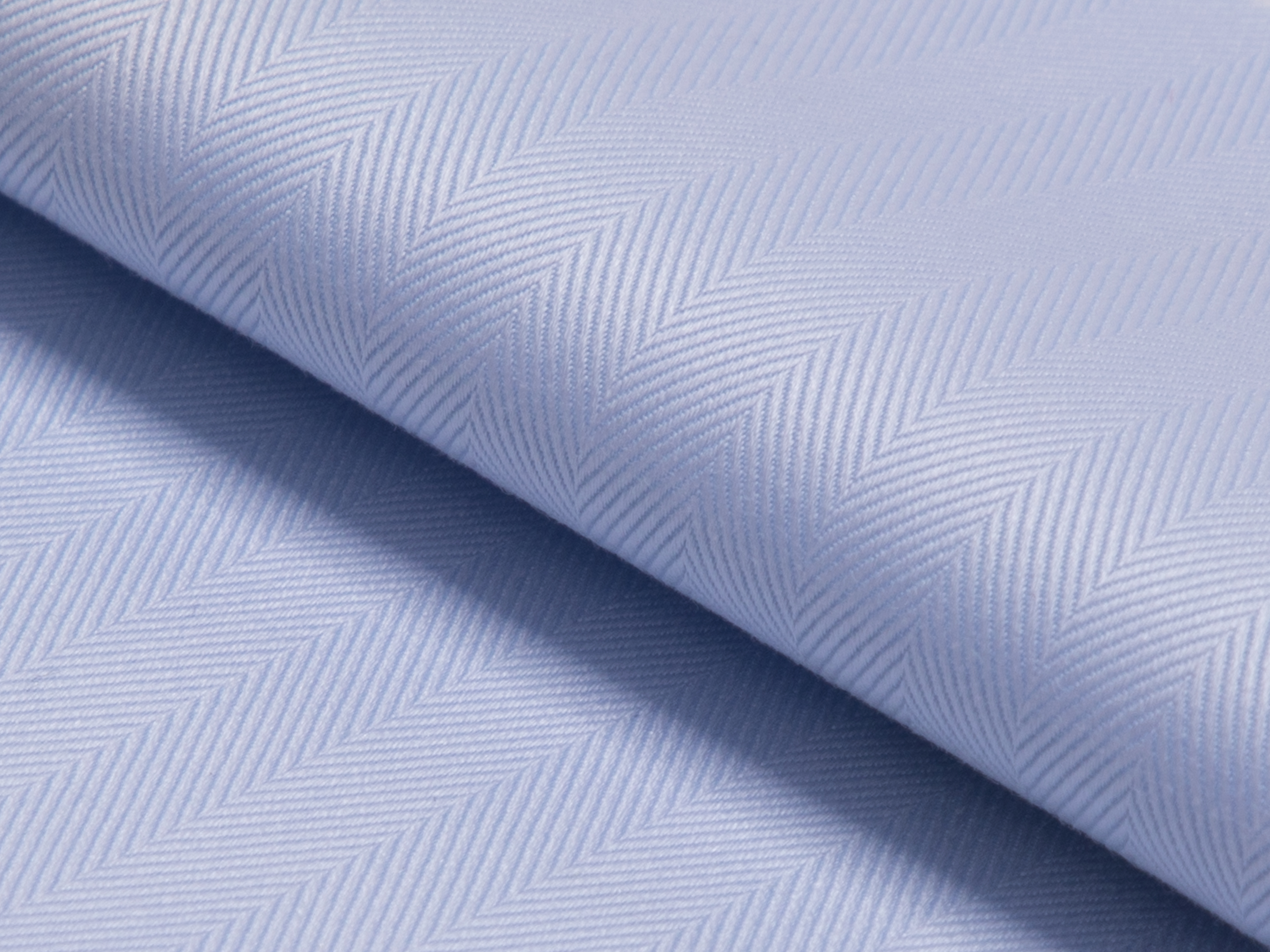 Buy tailor made shirts online -  - Herringbone Light Blue